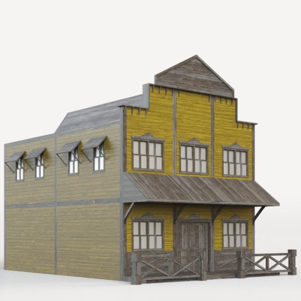 خانه چوبی در غرب وحشی